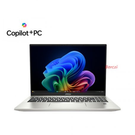MSI Business NB Prestige A16 AI+ A3HMG-080, 16" UHD+ OLED, Ryzen AI 9 365, 32GB, 1TB M.2, INT, WIN11H, Ezüst